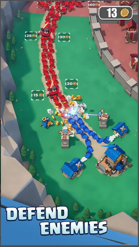 Official Kingshot scene showing a town defending against invasion